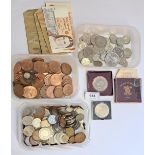 Collection of miscellaneous coins, Festival of Britain coin in original box, US Olympic coins etc.