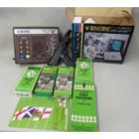 Small quantity of Subbuteo teams, boxed, and a Binatone colour tv game mark 6, in original box