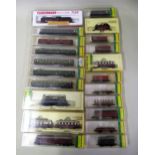 Quantity of ' N ' gauge model railway including locomotives by Minitrix & Fleischmann, together with