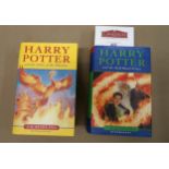 J.K. Rowling, two First Edition volumes, ' Harry Potter and The Half Blood Prince ' and ' Harry