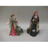 Royal Doulton figure, ' Lady Jane Grey ' HN3680, Limited Edition No. 992 and Royal Worcester figure,