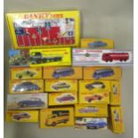 Atlas Dinky, group of eighteen boxed diecast metal model vehicles, together with a similar sign post