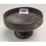 Ancient Blackware pedestal bowl, 12cms x 7.5cms (damages and repairs)