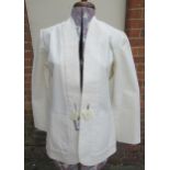 Sheilagh Brown for Stirling Cooper, circa 1978, ladies cream jacket with single square button,