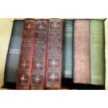 Two boxes containing a collection of various Winston Churchill books including three volumes, '