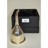 Modern Birmingham silver wine strainer, 6oz t