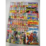 Marvel Comics ' The Super-Heroes ' No. 1 - 19 and No. 21 - 50 and a small quantity of others, 1975