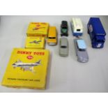 Dinky Toys boxed diecast metal Vickers Viscount airliner No. 706, two other boxed Dinky Toys, No.