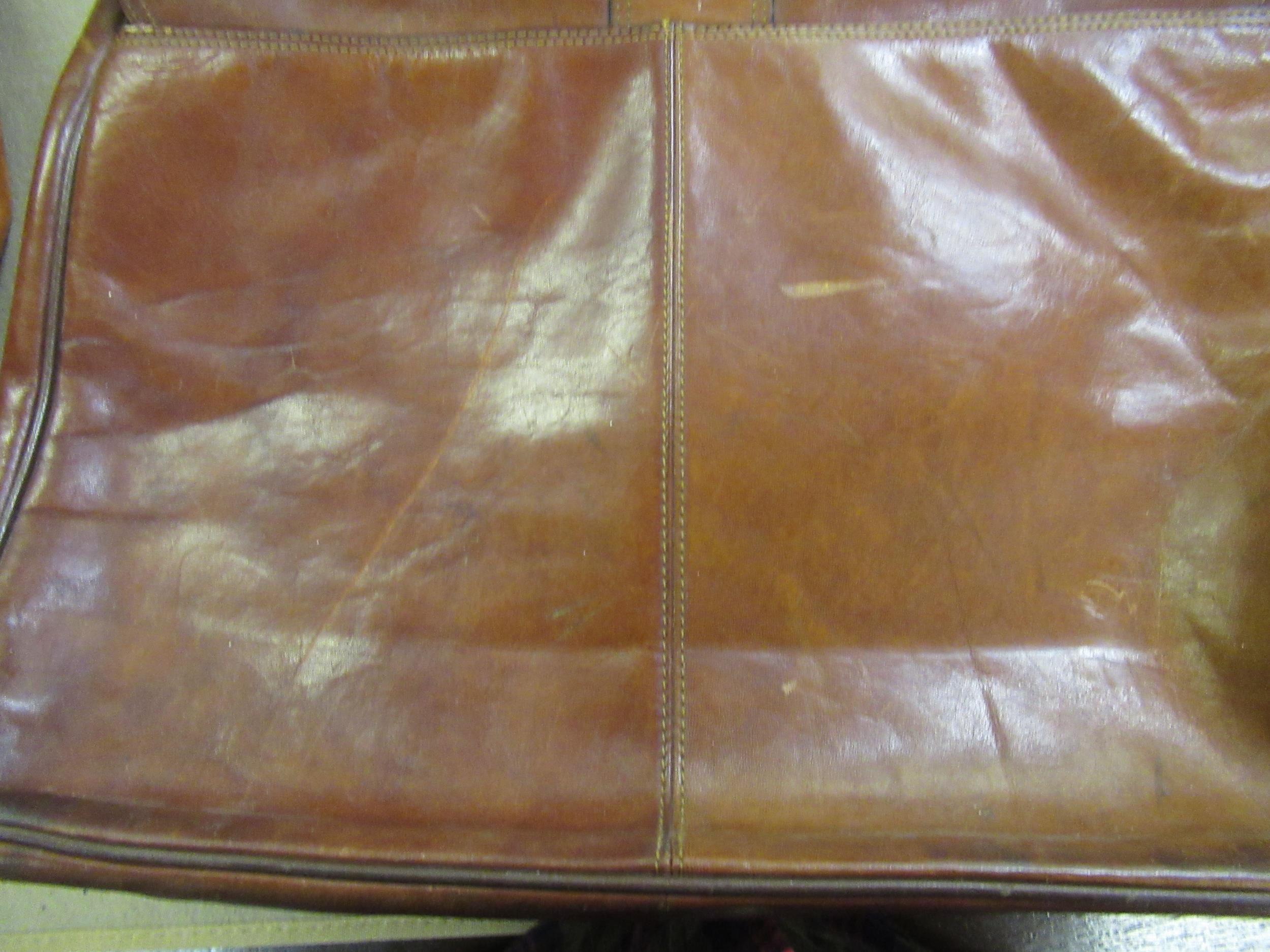 Tan leather attaché case by Piquadro, together with another leather briefcase Condition as shown - Image 10 of 17