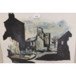 Seamus O. Colmain, oil on card, Castle Street Ardglass, Northern Ireland, signed, 44cms x 53cms,