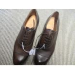 Joseph Cheaney & Sons, pair of gentleman's Alfred Oxford tan leather shoes, size 10, with one