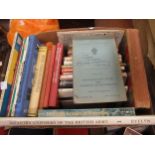 Box containing a quantity of various 20th Century books including ' Swords and Daggers ', '