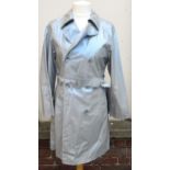 Gil Bret, ladies grey raincoat, size 10 Has couple of biro marks and some loose threads