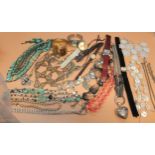 Quantity of miscellaneous costume jewellery and fashion watches