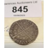 Henry VI silver hammered groat with pierced cross
