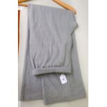 Loro Piana, Italy, grey silk and cashmere trousers, size 54 Slight rubbing to top of inside legs,