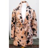 Studio Leonard, Paris, ladies leopard print jacket Small holes and catches