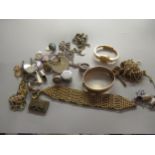 Quantity of silver and other costume jewellery