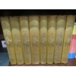 Eight volumes, ' The Henry Irving Shakespeare ' illustrated by Gordon Browne, cloth bound with