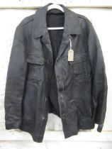 German black leather jacket together with a Canadian Bristol black leather jacket