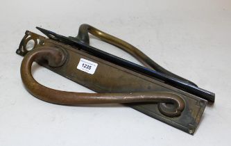 Pair of 1920's brass door handles Would need a good clean, but generally in good condition.