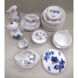 Quantity of various Royal Copenhagen blue and white floral decorated dinnerware including various