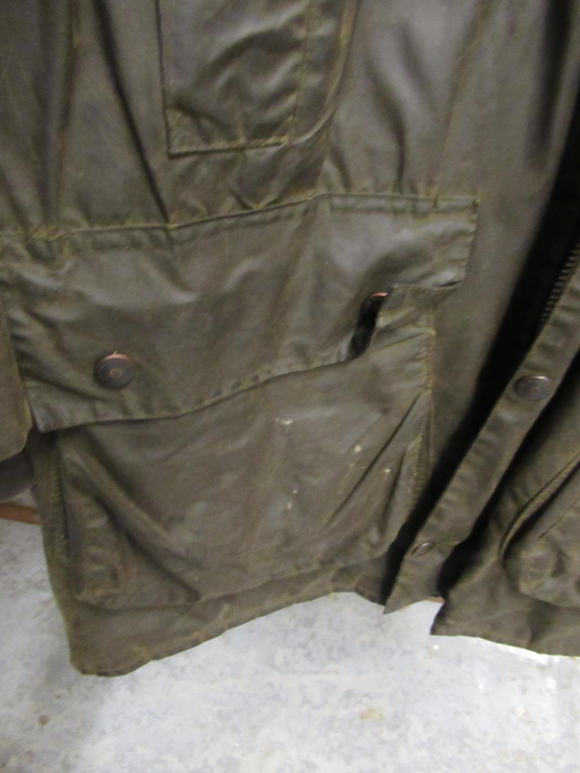 Barbour Border jacket, together with a Barbour wading jacket Various areas of wear, scuffs and - Image 11 of 21