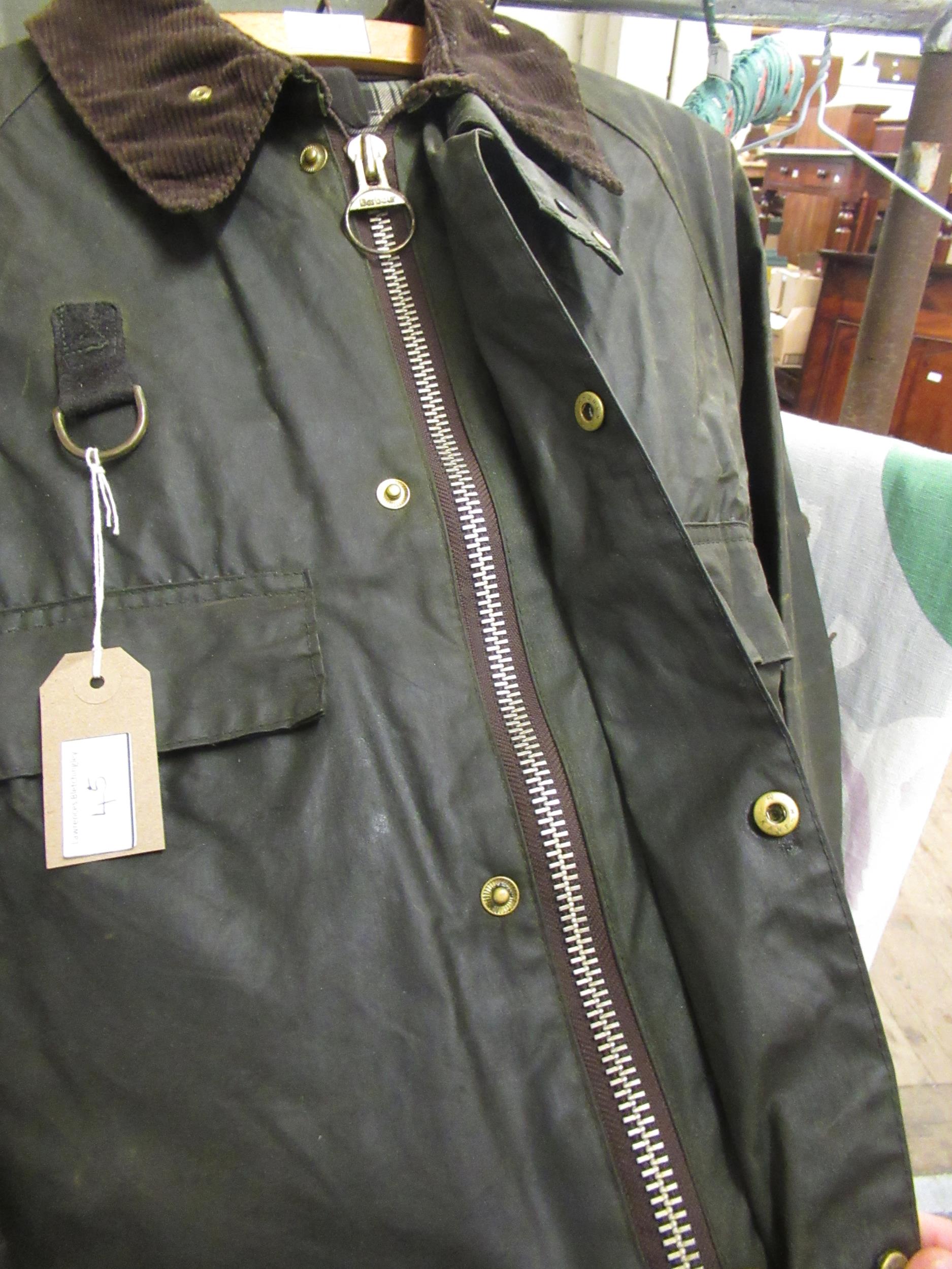 Barbour Border jacket, together with a Barbour wading jacket Various areas of wear, scuffs and - Image 21 of 21