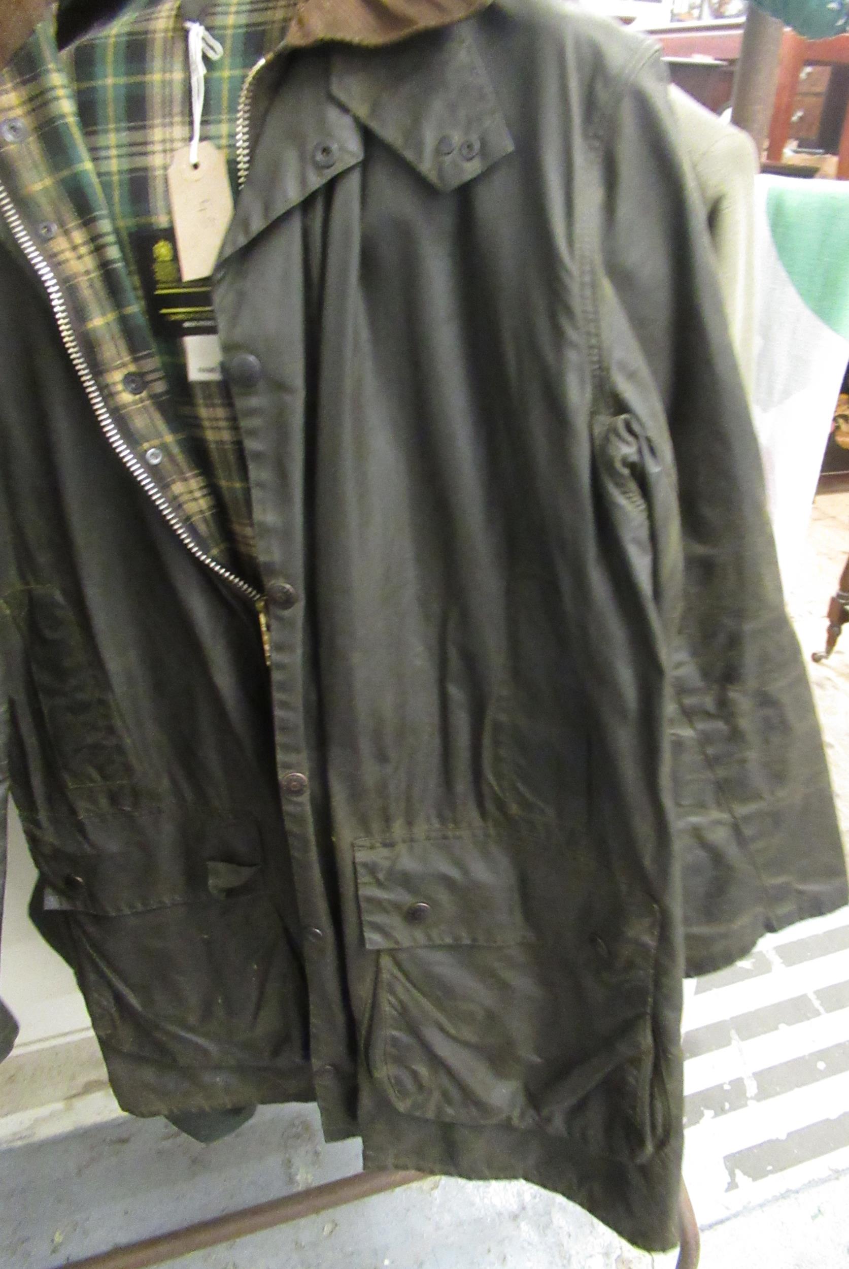 Barbour Border jacket, together with a Barbour wading jacket Various areas of wear, scuffs and - Image 8 of 21