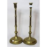 Pair of tall Edwardian brass candlesticks, 50cm high In good condition. No damages.