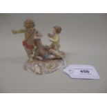 Small Meissen group of three putti, after Kandler, 8.5cm high (restoration)