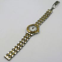 Ladies Raymond Weil stainless steel and gold plated quartz wristwatch, with original box and papers