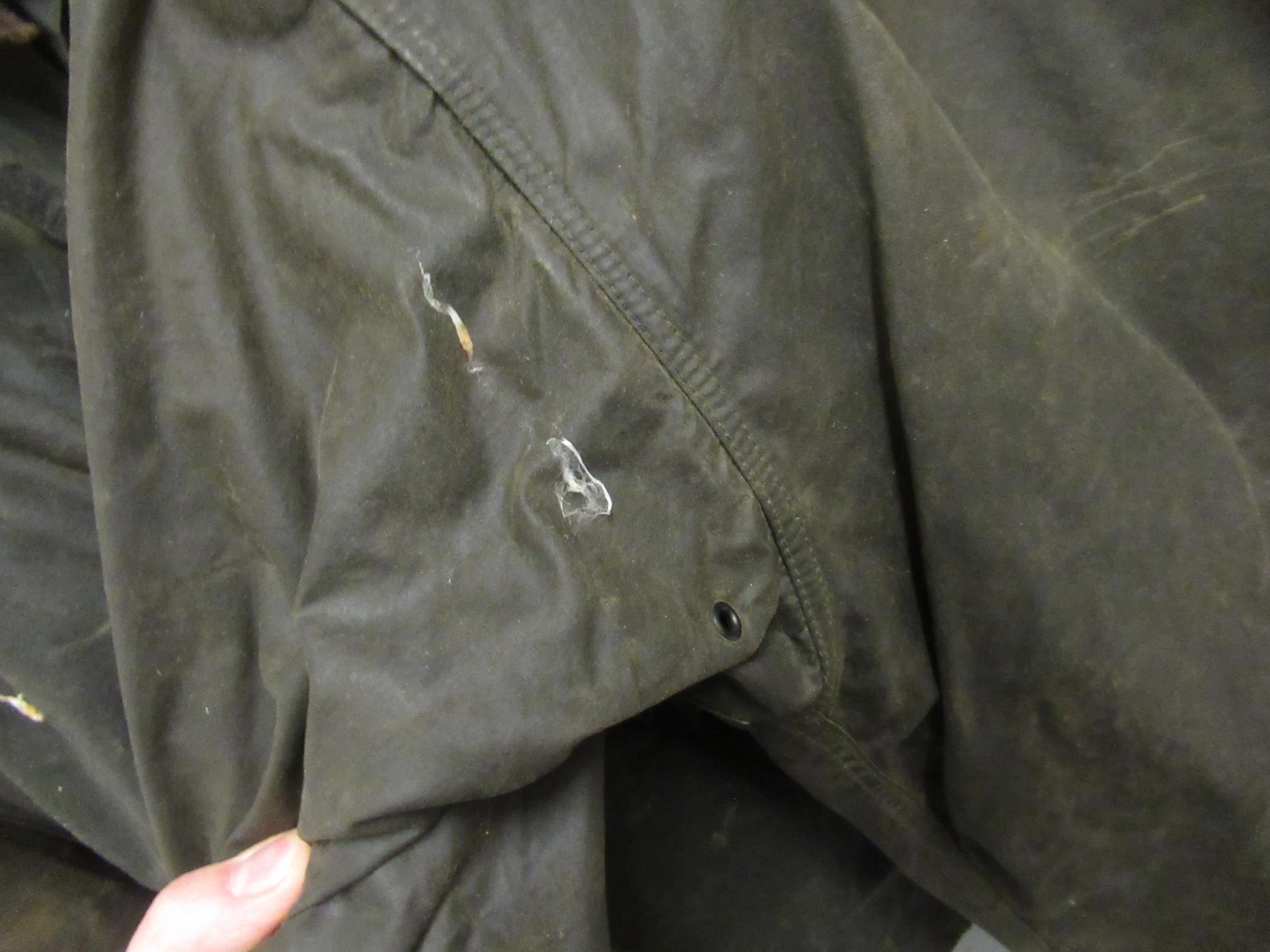 Barbour Border jacket, together with a Barbour wading jacket Various areas of wear, scuffs and - Image 14 of 21