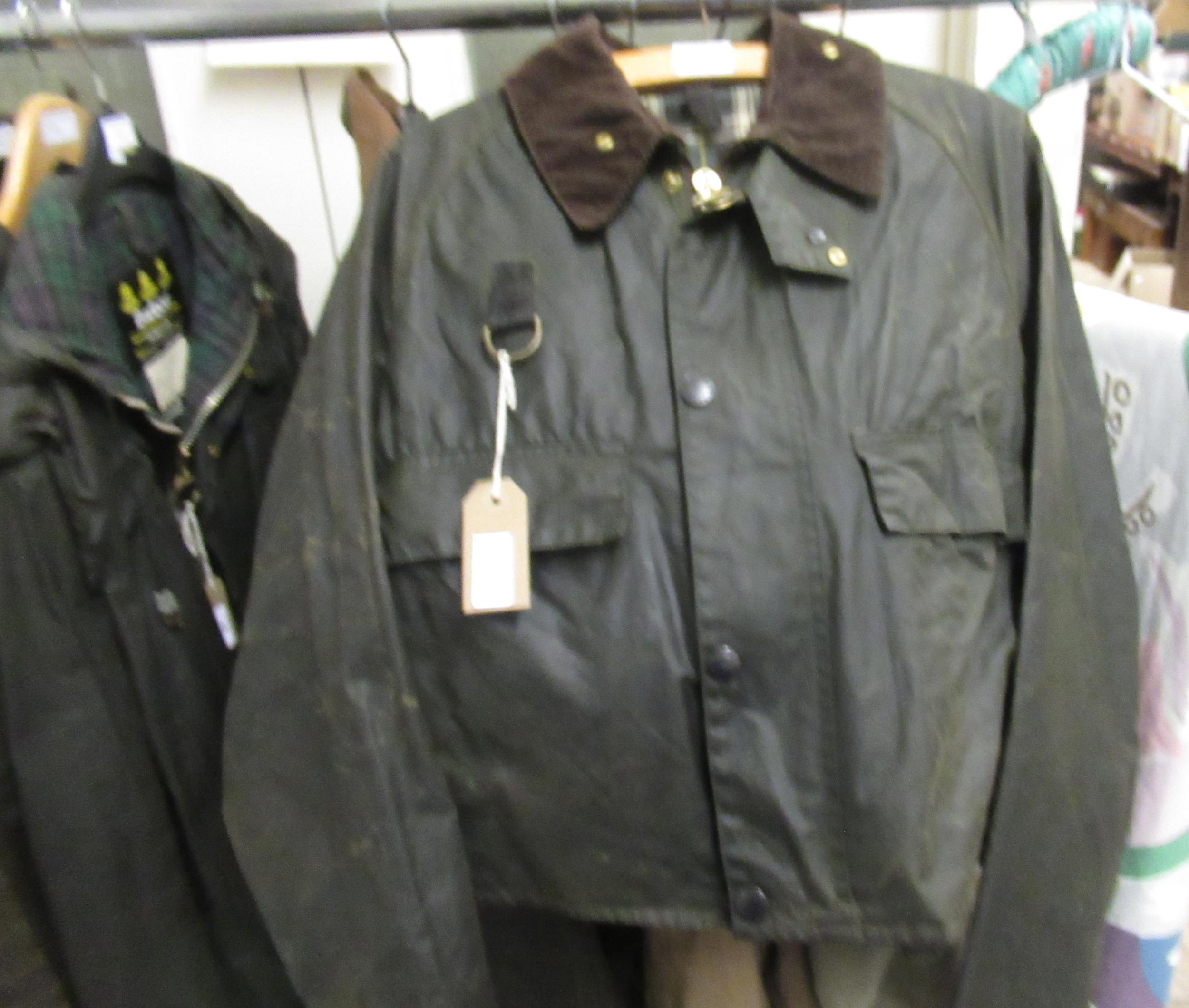 Barbour Border jacket, together with a Barbour wading jacket Various areas of wear, scuffs and - Image 15 of 21