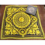 Atelier Versace, early 1990's Baroque silk headscarf, 86cm square, in original box