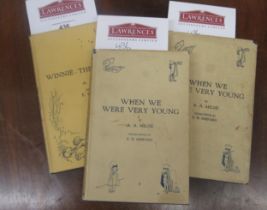 A.A. Milne, one volume ' Winnie the Pooh ', fourth edition, with dust jacket, together with two