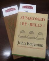 One volume, ' Summoned by Bells ' by John Betjeman, First Edition, 1960, with dust cover and