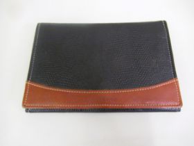 Courreges, Paris, leather wallet / document holder