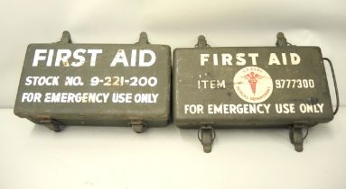U.S. Army Medical Department first aid kit with some original contents, together with another