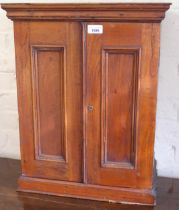 Early 20th Century wooden cigar cabinet/humidor with labels Cedar lined interior 57cm high x 45cm