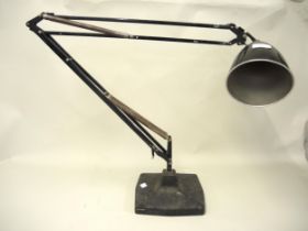 Early Herbert Terry black metal Anglepoise lamp
