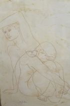 Jilly Sutton, plaster work study of a nude female