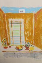 Mary Ford, artist signed Limited Edition lithograph,' View From A Window ', No.7 of 200 dated