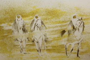 Kristine Nason, pair of Limited Edition signed prints ' Sandstorm ' and ' Bedouin ', numbered 45