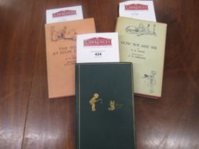 A.A. Milne, ' Winnie the Pooh ', First Edition 1926, together with ' Now We Are Six ', First Edition