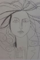 Pablo Picasso, Limited Edition giclee print, portrait of a lady, 16ins x 13.5ins, gilt framed Not