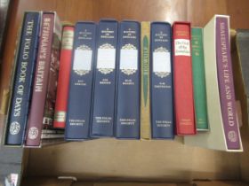 Four boxes containing a large quantity of Folio Society volumes (mainly with slip cases)