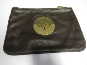 Mulberry Daria leather pouch with zip and original dust cover