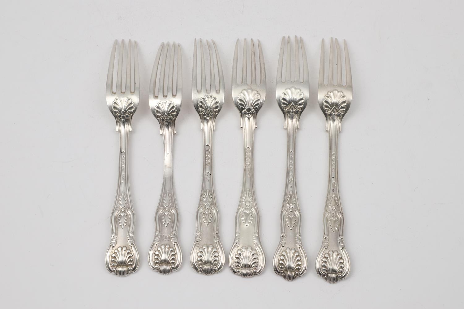 MIXED KING'S PATTERN FLATWARE:-. - Image 5 of 15