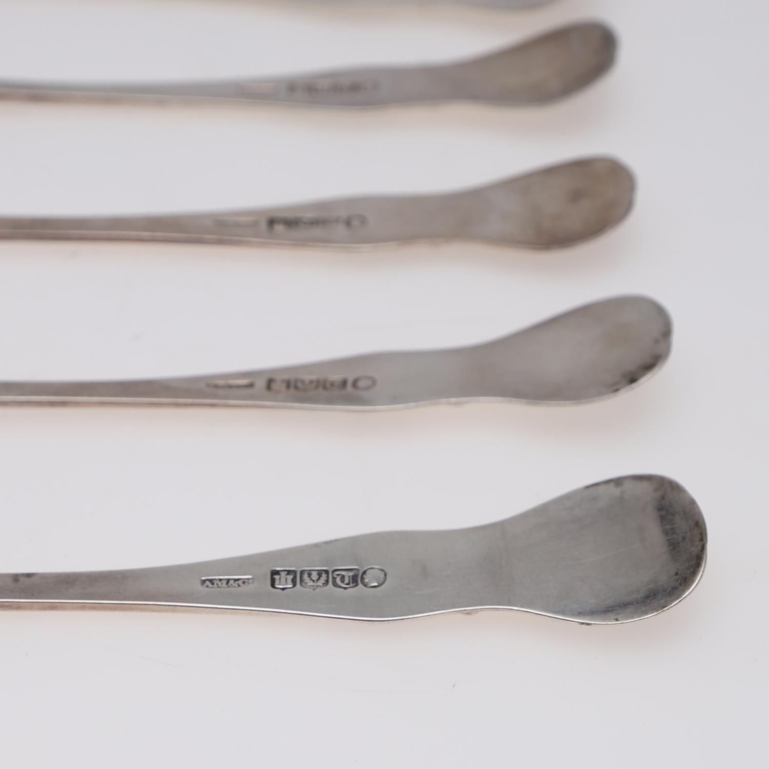A SET OF SIX VICTORIAN SCOTTISH TABLESPOONS. - Image 6 of 6